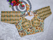 Elegant printed cotton blouse