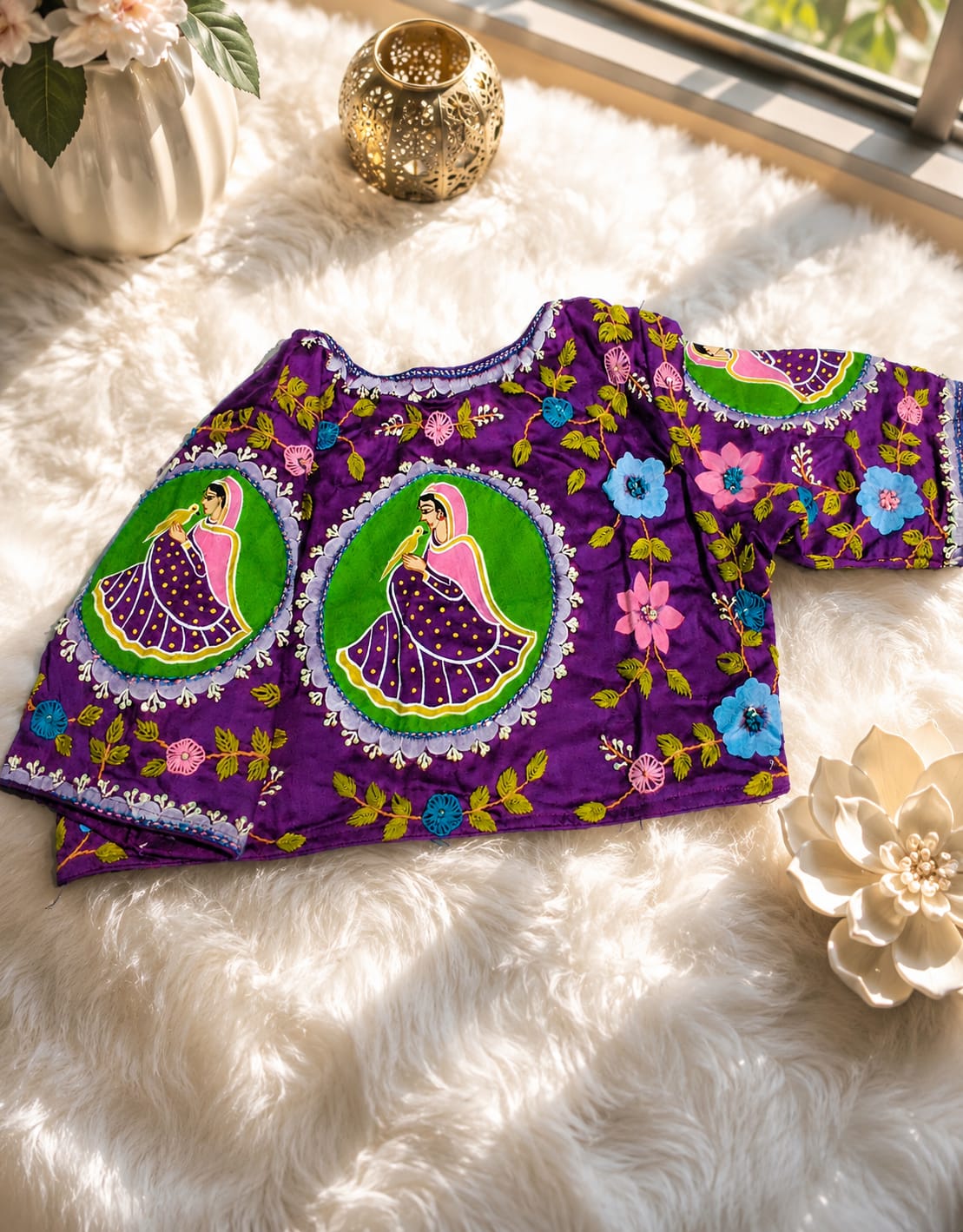 Pholpari Hand-painted blouse