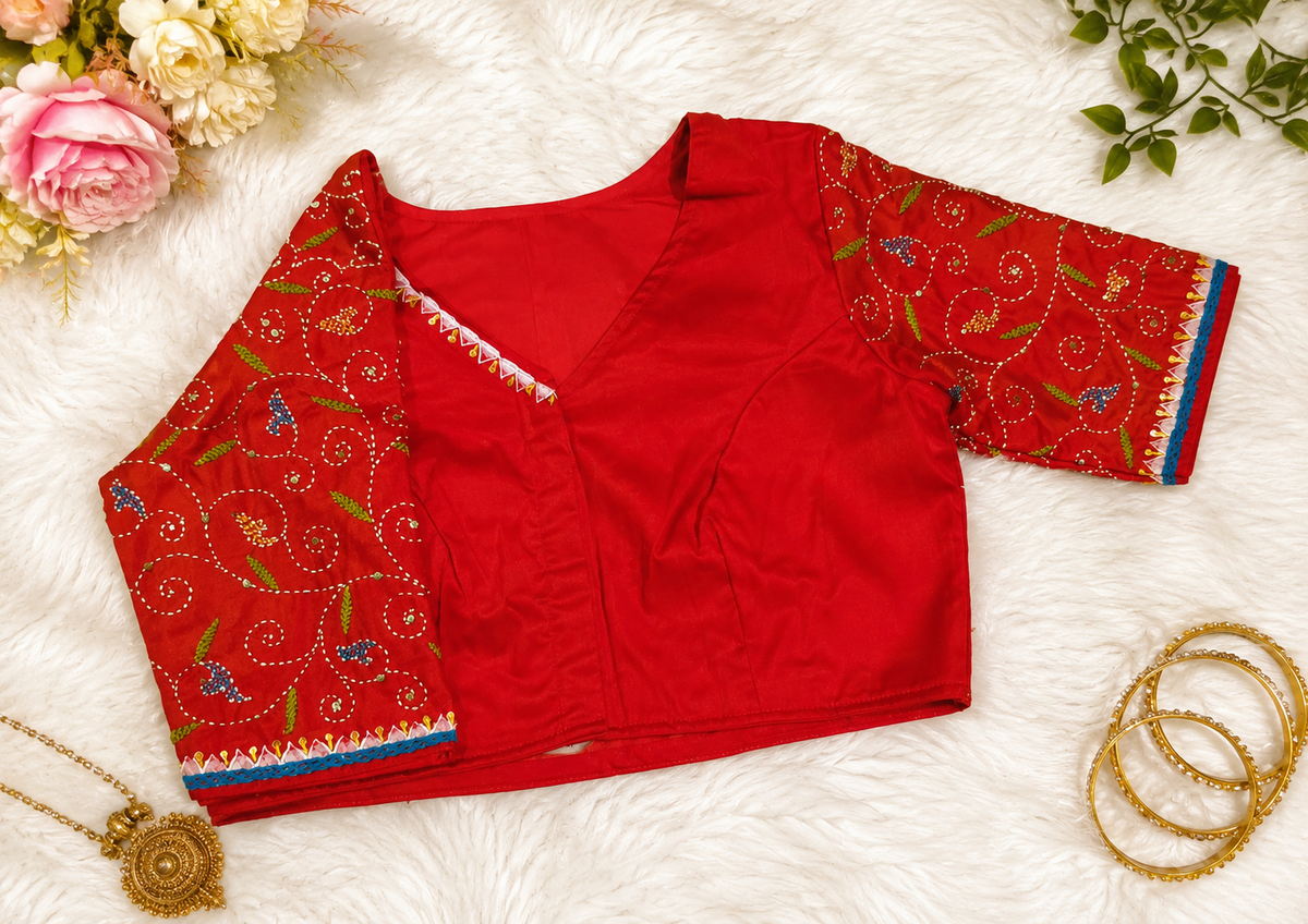 Hand working blouse