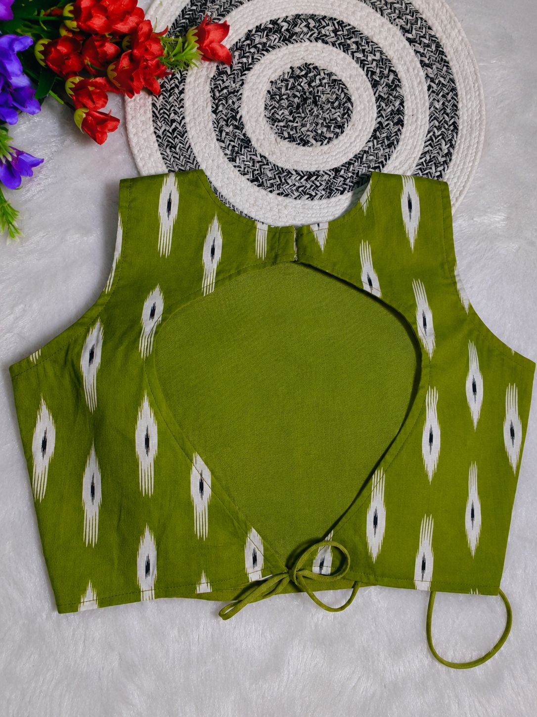 💚Premium Ikat Cotton Designer Blouse 💚