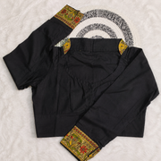 Elegant black desinger blouse