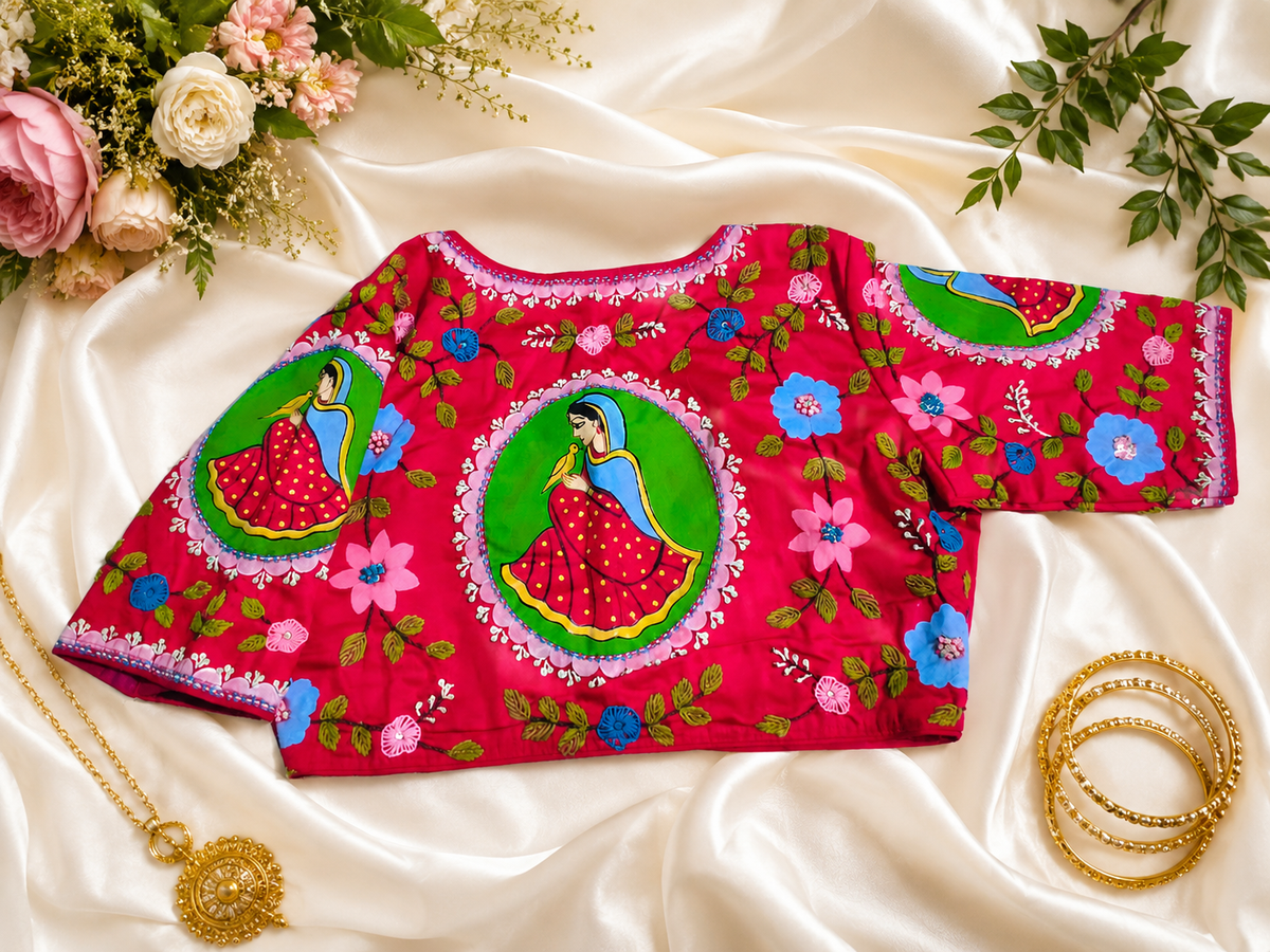 Pholpari Hand-painted blouse
